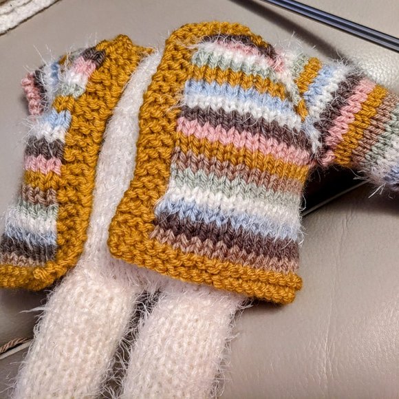 Meet George Mouse handmade tricot baby shower -birthday gift 16 inch - Picture 10 of 10